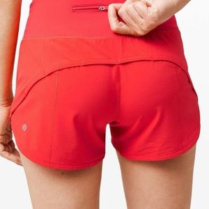 Lululemon Speed Up Short 4” Carnation Red Size 2